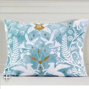 Pottery Barn Harry Potter Magical Damask Pillow Shams (2) Mystic Mint.